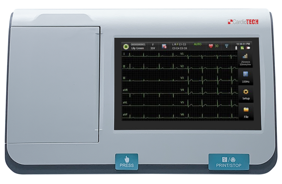 CardioTech GT-175 3-Channel EKG Machine