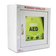 ZOLL AED Plus Standard Metal Wall Cabinet with ZOLL Logo